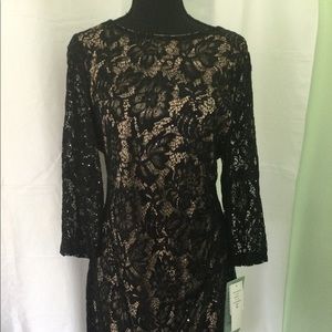 Scarlett Black Lace/sequin dress